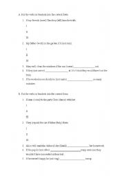 English worksheet: IF CLAUSES