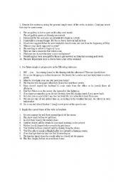 English worksheet: Exercises with the present and the future tense