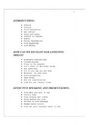 English Worksheet: communication skills