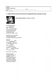 English Worksheet: YOU ARE NOT ALONE  MICHAEL JACKSON
