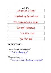 English worksheet: You have been....