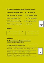 English worksheet: Second selection of varied activities