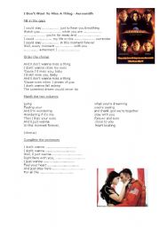 English Worksheet: Aerosmith 