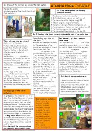 English Worksheet: Stories from the Bible
