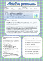 Relative pronouns