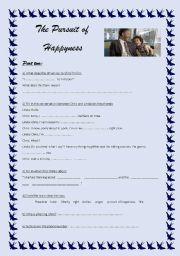English Worksheet: The Pursuit of HappYness part 2