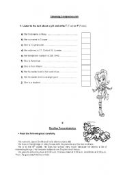 English worksheet: Worksheet