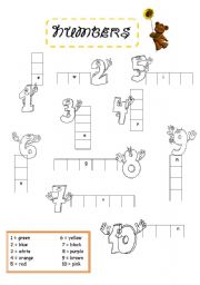 English Worksheet: Numbers