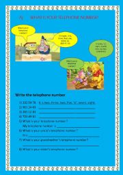 English worksheet: numbers