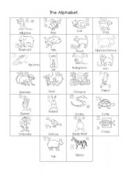 English Worksheet: The Alphabet