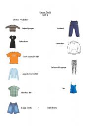 English Worksheet: Clothes