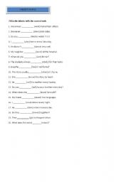 English worksheet: Present Simple