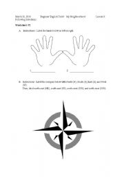 English worksheet: Folliwing Directions worksheet 2