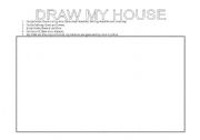 English worksheet: my house