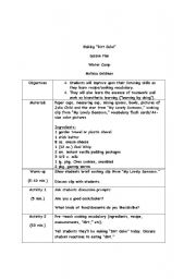 English worksheet: How to Make 