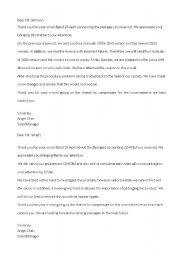 English Worksheet: Business correspondence 