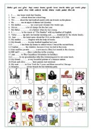 English Worksheet: Past Simpe (Fill in a word)