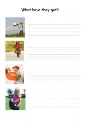English Worksheet: Have got/Has got