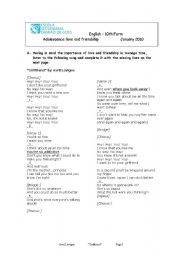 English worksheet: Avril Lavigne - 