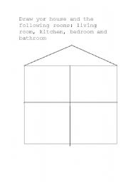 English worksheet: your house