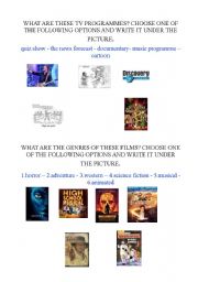 English Worksheet: Movie Genres