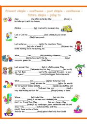 English Worksheet: Tenses revision