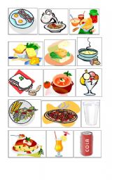 English Worksheet: food