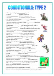 English Worksheet: conditionals type 2