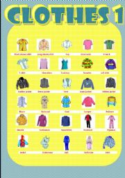 English Worksheet: Clothes 1