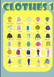 English Worksheet: Clothes 1
