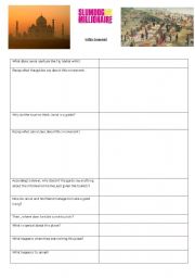 English Worksheet: Slumdog - The taj Mahal scene