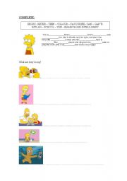English Worksheet: Writing and Ansering questions