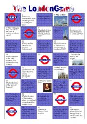 English Worksheet: THE LONDON GAME