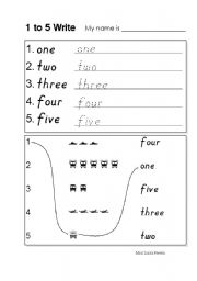 English Worksheet: numbers