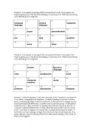 English Worksheet: Language technique information gap activity