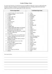 English Worksheet: Creative writing: a story