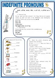 English Worksheet: INDEFINITE PRONOUNS