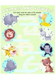 animals and vowels