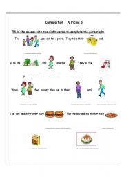 English worksheet: The Picnic