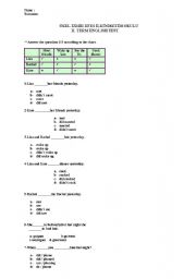 English Worksheet: general test on grammar for the 6th grade