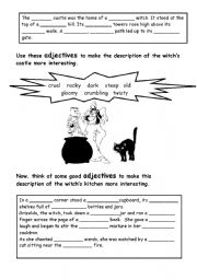 English worksheet: adjectives