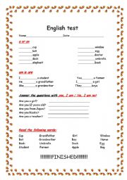 English Worksheet: Verb 