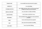 English worksheet: Expressions and idioms matching game