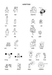 English Worksheet: Adjectives with opposites