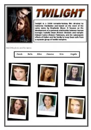 English Worksheet: Twilight 