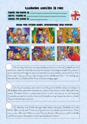 English Worksheet: PLEASE, TELL ME A TALE  CINDERELLA BY AGUILA PART 2