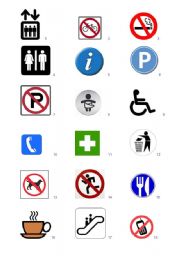 Common signs and symbols matching