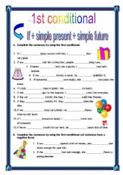 English Worksheet: first conditional + key (8.05.10)