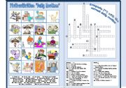 English Worksheet: Pictioactivities: daily routines (editable + B&W version included)