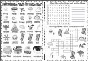 English Worksheet: Pictioactivities: Whats the weather like? Pictionary + 2 games (editable)